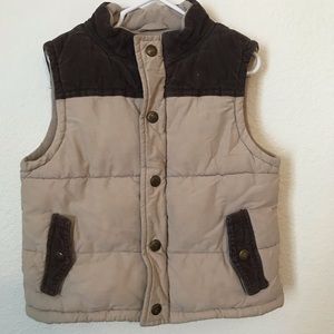 Super comfortable tan & brown Gymboree vest.